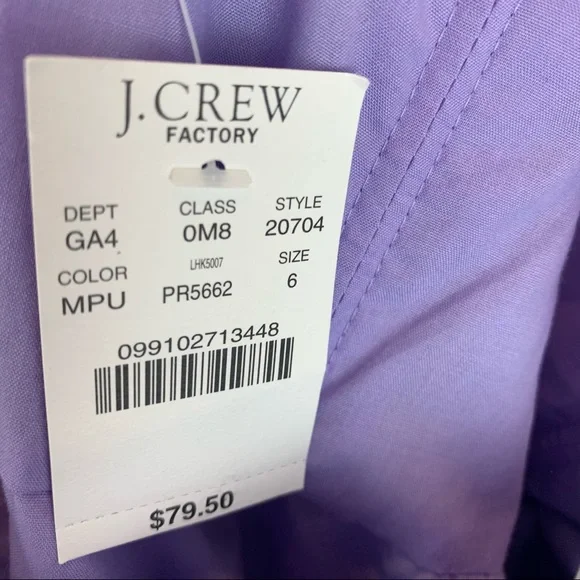 NWT J Crew Strapless Midi Pocket Dress F2 G121 - Picture 7 of 9